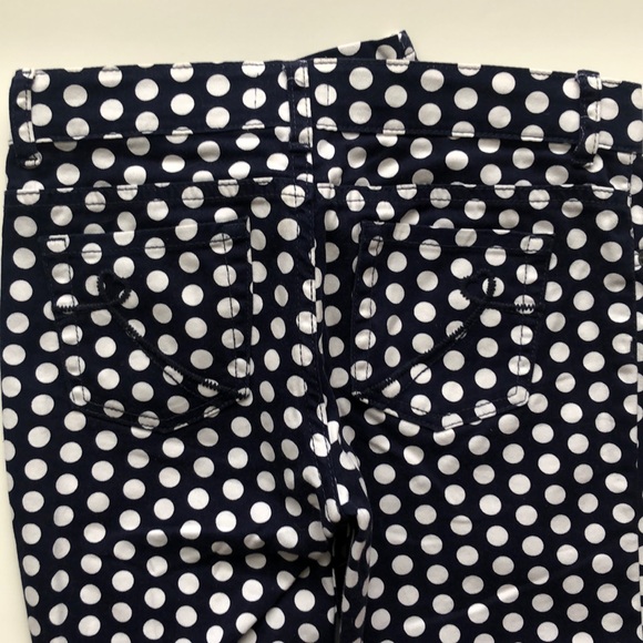 Blue Polka dot Jeans size Small - Picture 8 of 10